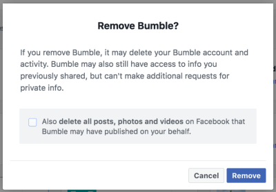 remove bumble